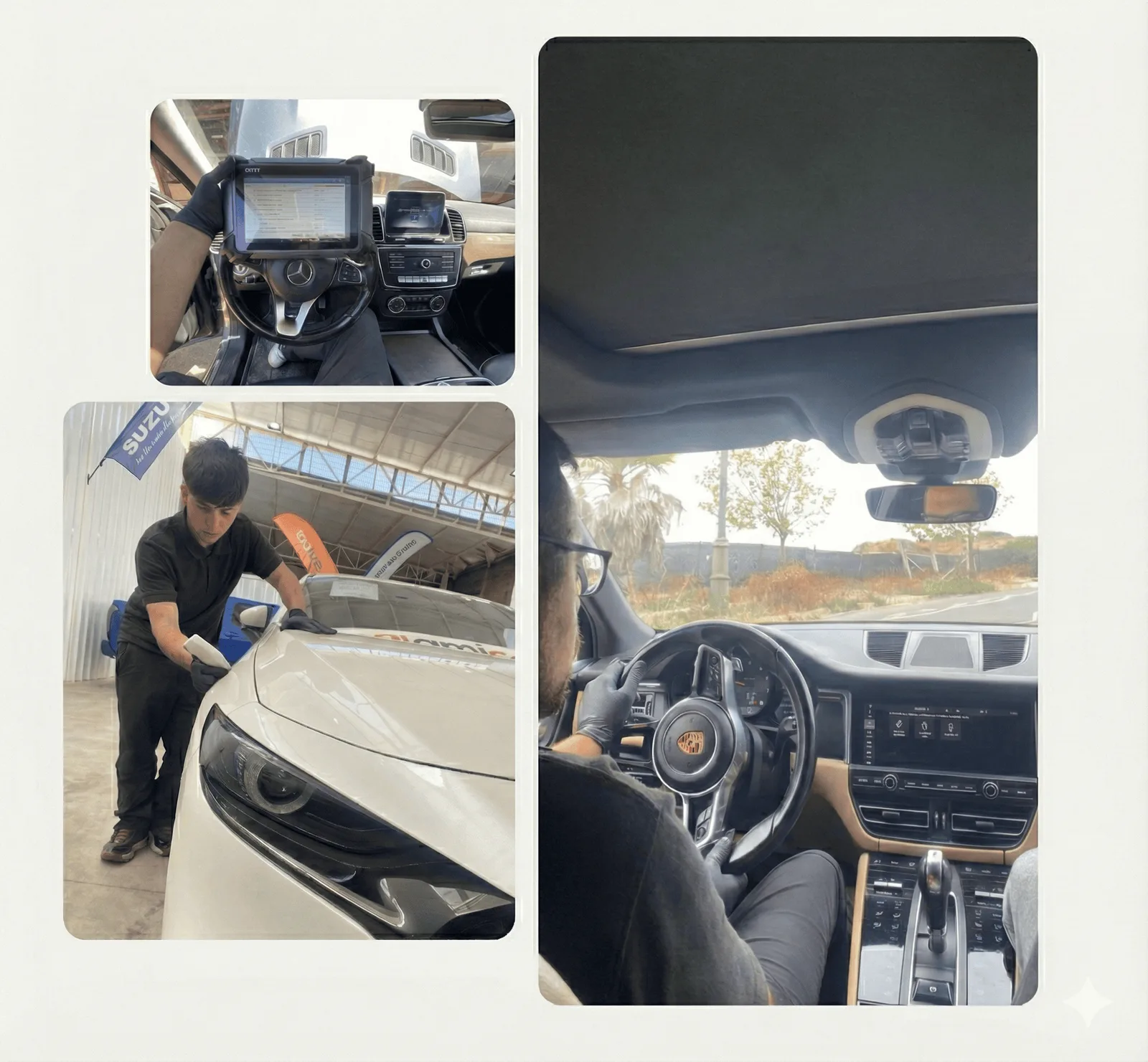Inspección pre compra: escáner, revisión de carrocería e interior del vehículo